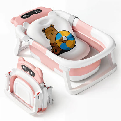 Foldable Baby Bathtub with Cushion