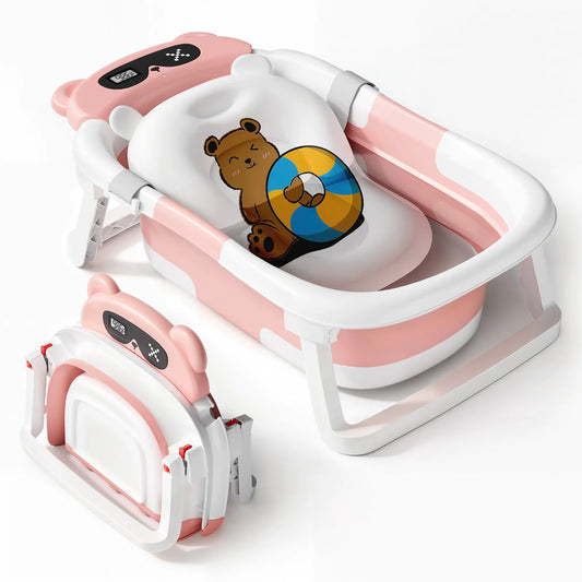 Foldable Baby Bathtub with Cushion