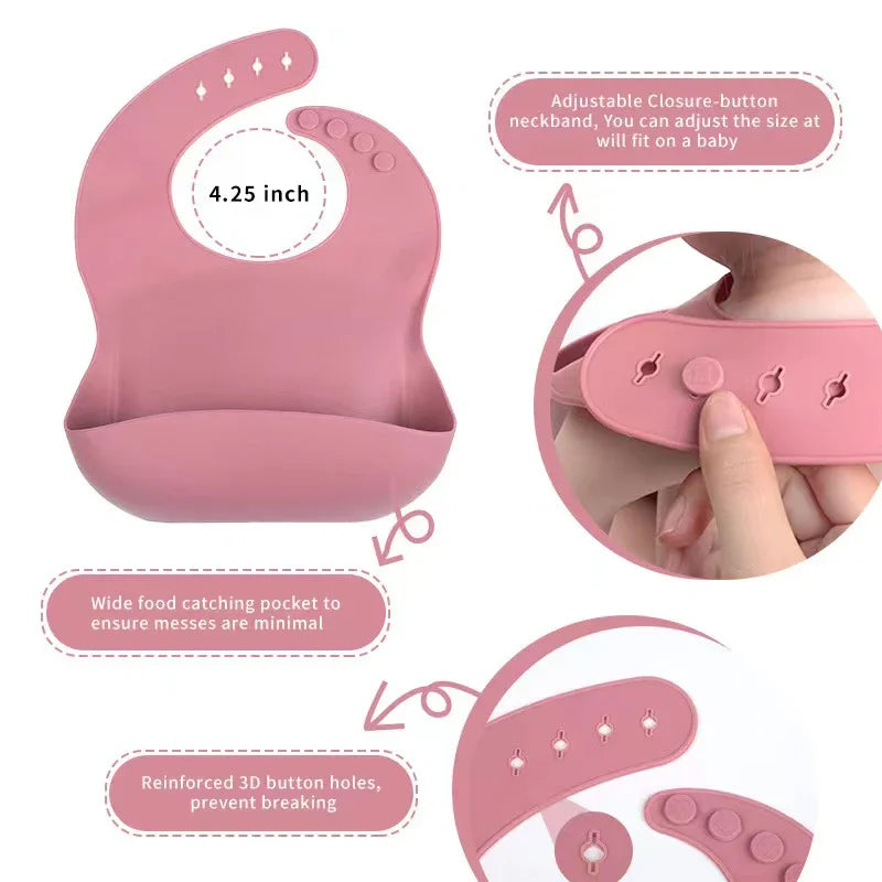 6 PCS Baby Silicone Meal Training Set